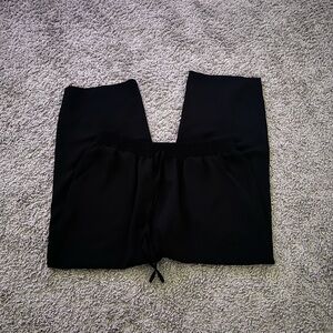 Chic Black Wide Leg Women's Pants